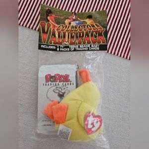 Collectors Pack: Vintage 1997 Ty McDonald's Beanies Baby & 6 packs of Cards